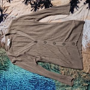 f21 ▪︎tan cardigan sweater